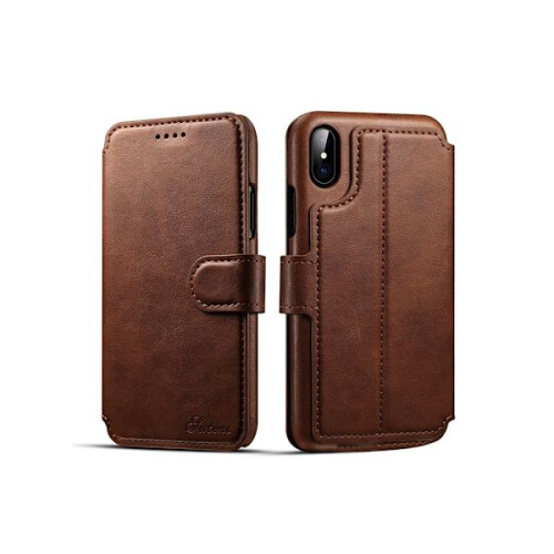 Stylish Wallet Case (Class-S) for compatible with iPhone X/XS Grey 1