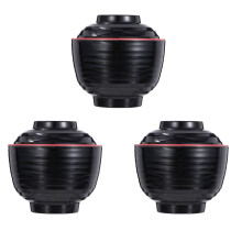 Conjunto de 3 Tigelas Pequenas de Porcelana Sintética para Sopa de Massa Ramen com Tempero Japonês