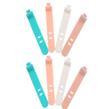 16 stuks siliconen kabeloprollers, kabelbinders, kabelbinders, opbergers voor oordopjes en USB-kabels.