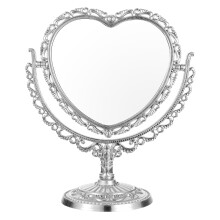 Scáthán Smididh Cruth Croí Retro Qiushaoyue le haghaidh Dresser Vanity Deisce Seomra Folctha Seomra Leapa