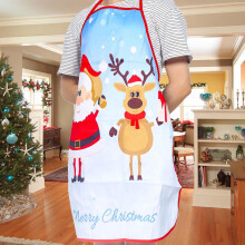 Weihnachtsdekorationen, Stoffdruck, Schneemann-Weihnachtsschürze, Weihnachtsfeierdekorationen, Weihnachtsschürzen