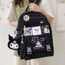 Nuovo zaino Sanrio Kuromi, borsa a tracolla, borsa scolastica di grande capacità, borsa scolastica con simpatici personaggi dei cartoni animati.