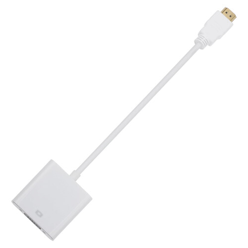 3 Count Vga Cable Convenient Video Output Adapter Portable for Computer White Abs