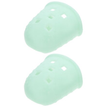 pares de protetores de ponta de dedo para kalimba, capas de silicone para os dedos e protetores de polegar para kalimba.