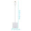 3 Count Vga Cable Convenient Video Output Adapter Portable for Computer White Abs 6