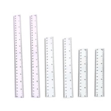 Transparente Kunststofflineale, 30,5 cm (12 Zoll) lange, gerade Lineale mit Zentimeter- und Millimetereinteilung, metrische Lineale für Unterricht,