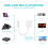 3 Count Vga Cable Convenient Video Output Adapter Portable for Computer White Abs 5