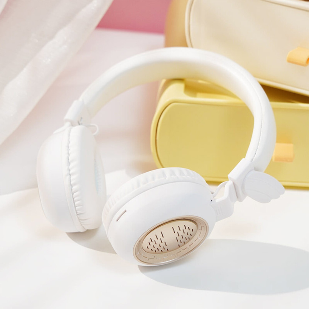 Avtoify Bluetooth Headphones, Heavy Bass, Hifi Sound, Noise Reduction, 0 Delay, Super Long Life, White 9191629545568