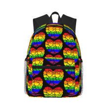 Pride Month LGBTQ Gay Pride Ally Pattern Rygsæk Laptop Rygsække Rejsetaske Vandreture Business Rygsække til Kvinder Mænd