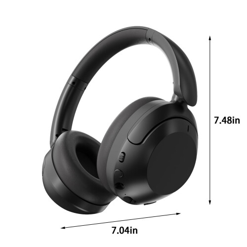 Ασύρματα ακουστικά Txmfgh με Bluetooth, στερεοφωνικά ακουστικά HIFI, λειτουργία BASS και 2