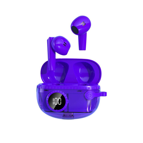 Ακουστικά Bluetooth Clearance M25, Ψηφιακή οθόνη Binaural με διαφανή θήκη φόρτισης, Ασύρματα 1