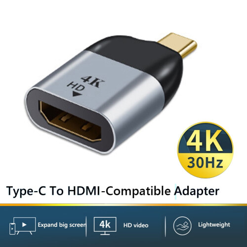 jixopn Προσαρμογέας USB C τύπου C σε προβολή βίντεο HD 4K60Hz αρσενικό σε θηλυκό για 2