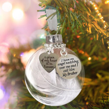 Staron Clear Christmas Ornaments, Compatible with Xmas Tree Decor, Shatterproof Hanging Balls for Holiday, Memorial Ornament