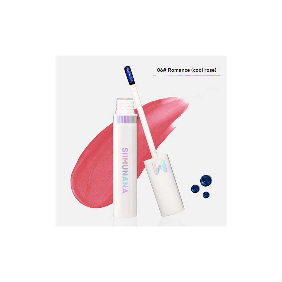 Lip Color Peel off Lip Tattoo Waterproof Long Lasting- 06#Romance(coolrose) 4ML