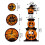 Αστεία βάση για cupcakes για το Halloween με κολοκύθα, βάση για κέικ σε στρώσεις, 3 επίπεδα, 3