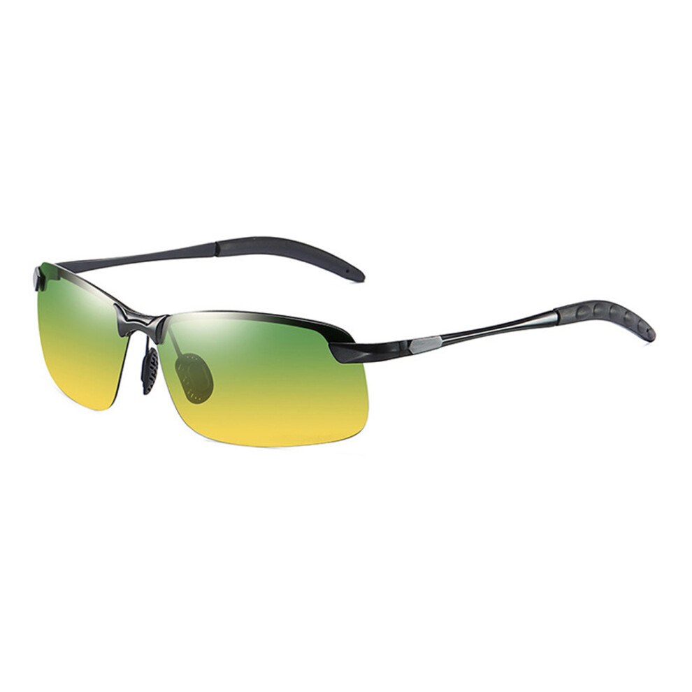 Improve Contrast Eyewear For Men, Anti-Glare Driving Night Vision Glasses With Soft Yet Clear Vision, Polarized Sunglasses Featuring Eye Strain Light