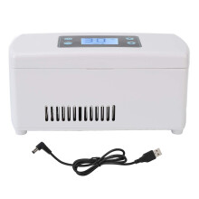 Semiconductor Insulin Cooler with Cooling and Heating Modes, Lightweight Design for Easy Carrying, Portable Medical Refrigerator for Home Travel Use,