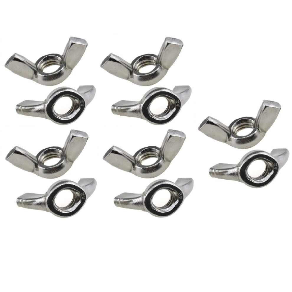 Butterfly Wing Nuts Zinc Plated Alloy Steel, Wing Nuts Hand Tighten Nut For Corrosion Resistant And Rust Resistant Performance, Din315 Standard With 9448196041512