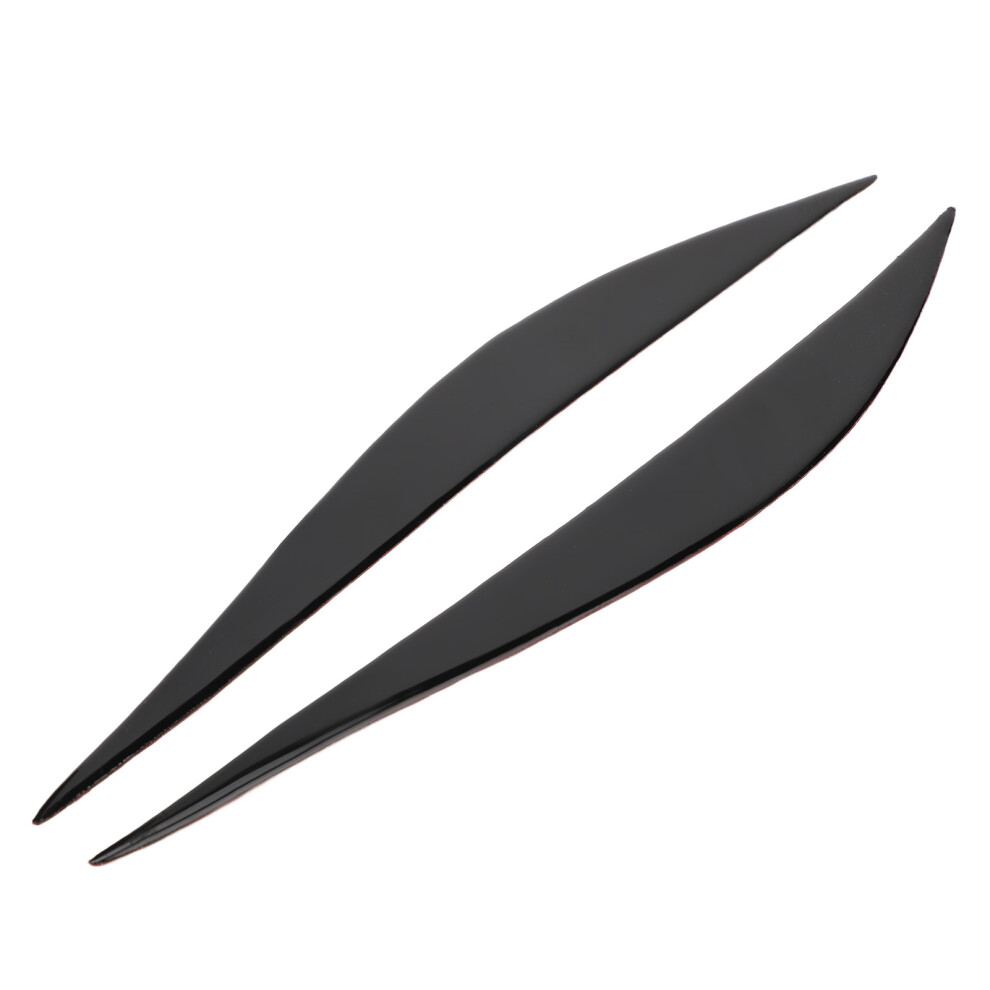 Headlight Eyebrow Trim For 3 Series F30, Piano Headlight Eyebrow Scratch Resistant Styling Molding Cover, Headlamp Eyebrow Overlay Decal For Black 9358999166315