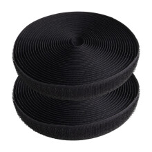 Rollos de cinta autoadhesiva con cierre de velcro, tira adhesiva de doble cara, cierre de tela resistente y reutilizable para organización del hogar