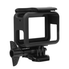 Cás Tithíochta Cnámharlaigh Chosanta do GoPro Hero5/6/7, Dealramh Préimhe le hÁbhar Ardchaighdeáin, Gléas Fráma Éadrom le hOscailtí Beachta