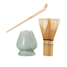 Tea Whisk Stand for Japanese Matcha Ceremony, Bamboo Matcha Chasen Holder Keep the Shape Great Choice As Gifts, Chasen Whisk Ceramic Whisk Holder for