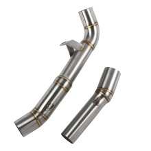 Tubo intermedio de escape para motocicleta, tubo de enlace intermedio de silenciador de escape de acero inoxidable para Kawasaki Z1000 2007-2009,