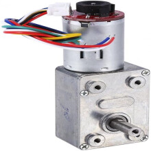 Hochleistungs-Getriebemotor, Schneckengetriebemotor mit Encoder, hocheffizienter 12-V-Turbinenuntersetzungsmotor, starke Selbsthemmung, stabil und