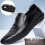 Casual Loafers για άνδρες, άνετα δερμάτινα παπούτσια με κοίλο αναπνεύσιμο σχεδιασμό, 3
