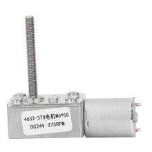 Csigahajtóműves egyenáramú motor M6x50mm menetes tengellyel, nagy nyomatékú fordulatszám-csökkentő hajtóműves motor automatizálási