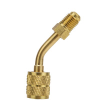 R410A-adapter voor mini-split airconditioners (HVAC), hoogwaardige messing legering SAE-vrouwelijke naar mannelijke flare, anti-lek ontwerp zorgt