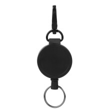 Heavy Duty Badge Reel, Retractable ID Badge Holder with Belt Clip Key Bak for Keys ID Cards, Durable Retractable Cord with Adjustable Length Reel,