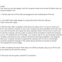 Carte adaptateur PCI-E1X vers 4 ports PCI Express 1X, convertisseur USB 3.0, carte d'extension M2 pour le minage