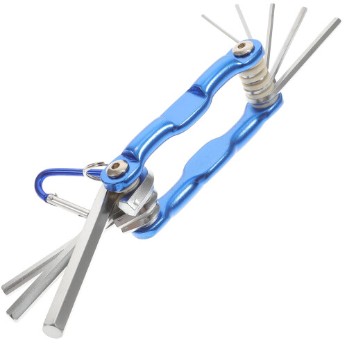 1 juego de llave hexagonal plegable, llave hexagonal multifunción para reparación.