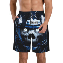 Pantalones casuales de playa para hombre DC_Cowboys, manga corta con logo del equipo de fútbol americano, ideales para aficionados al béisbol.