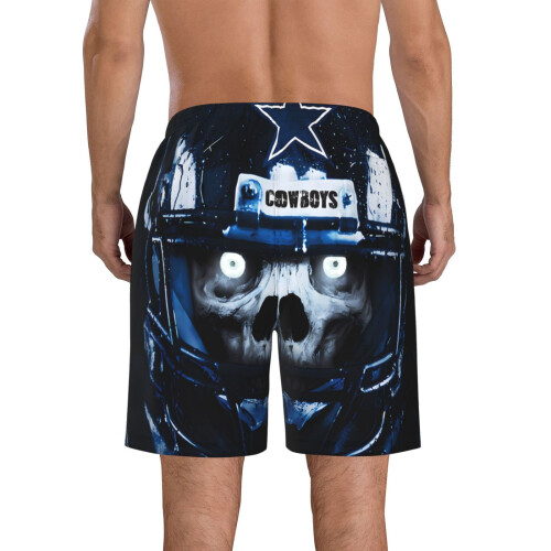 DC_Cowboys Ανδρικό casual παντελόνι θαλάσσης με αθλητικό κοντό μανίκι με το λογότυπο της 2