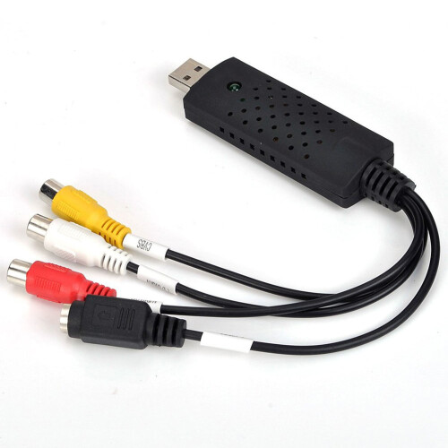 Μετατροπέας κασέτας USB2.0VHS σε υπολογιστή DVD Προσαρμογέας κάρτας λήψης βίντεο και 2