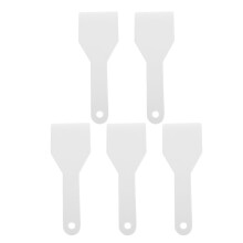 Pá de degelo, 5 peças, raspador de gelo para geladeira, ferramenta de cozinha, plástico branco.