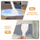 Deicing Shovel 5 Pcs Refrigerator Ice Scraper Tool Kitchen Fridge White Plastic 3