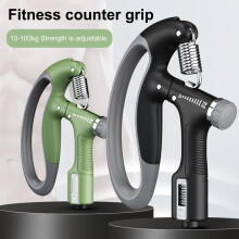 Gripper electric de mână Hesroicy 10-100 kg, afișaj digital, mâner ergonomic antiderapant, numărare inteligentă, design cu arc pentru