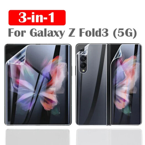 Προστατευτική μεμβράνη συμβατή με Samsung Galaxy Z Fold4, Z Fold3, μαλακή προστατευτική οθόνη