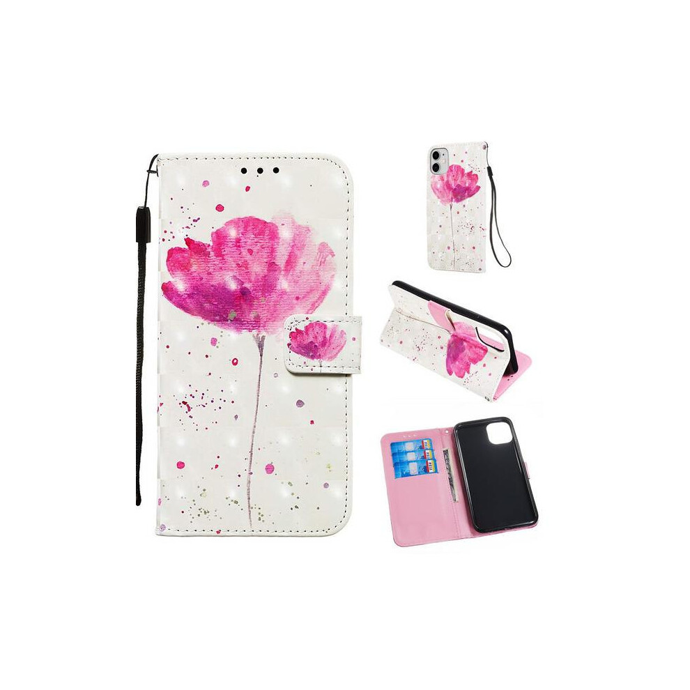 Wallet Case Compatible With Apple Compatible With Iphone 11 Â Flower Pink 9173940899278