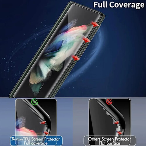 Προστατευτική μεμβράνη συμβατή με Samsung Galaxy Z Fold4, Z Fold3, μαλακή προστατευτική οθόνη 1