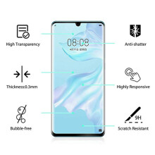 TÄYSLIIMALLA P30Pro2-PAKKAUS Näytönsuojat3D9K0.2mm HD - Kirkas musta