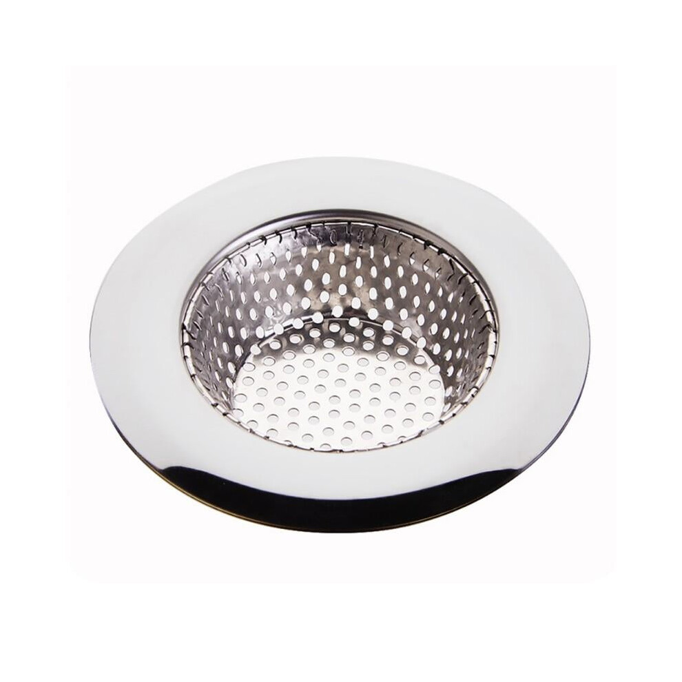 Kitchen Sink Strainer, 4.5" Wide Rim, Stainless Steel Mesh, Anti-Clogging, Hair Catcher For Bathroom & Shower Drains, Perforated 9173940901339