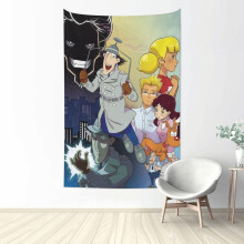 Gobeläng med Inspector Gadget Anima, sovrumsdekorerad väggbonad för tonårspojkars sovsal, vardagsrum