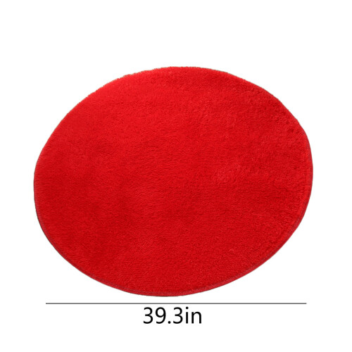 ZZkhGo Round Rug40in, Χαλί Δαπέδου Εσωτερικού Χώρου για Κοντές Τρίχες, Δεν Ρίχνει Τρίχες & 2