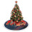 Φούστα με βελούδινη μπορντούρα Texans Christmas Fringe Edge για το δέντρο, συμβατή με τη 4