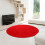 ZZkhGo Round Rug40in, Χαλί Δαπέδου Εσωτερικού Χώρου για Κοντές Τρίχες, Δεν Ρίχνει Τρίχες & 5
