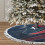 Φούστα με βελούδινη μπορντούρα Texans Christmas Fringe Edge για το δέντρο, συμβατή με τη 3
